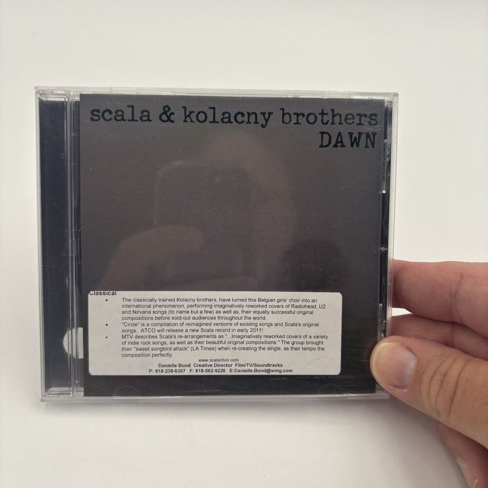 Scala & Kolacny Brothers Dawn CD 2010 ATCO Promo Creep Nirvana Radiohead 5 Track